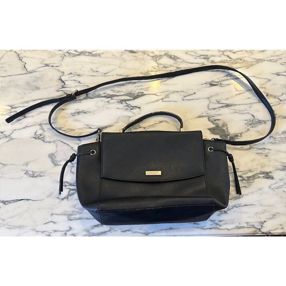 Kate Spade Laurel Way Lilah Black Satchel With Crossbody Strap VGUC
